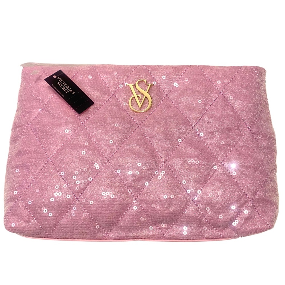 Victoria's Secret Pink Sequin Clutch/MakeUp Bag